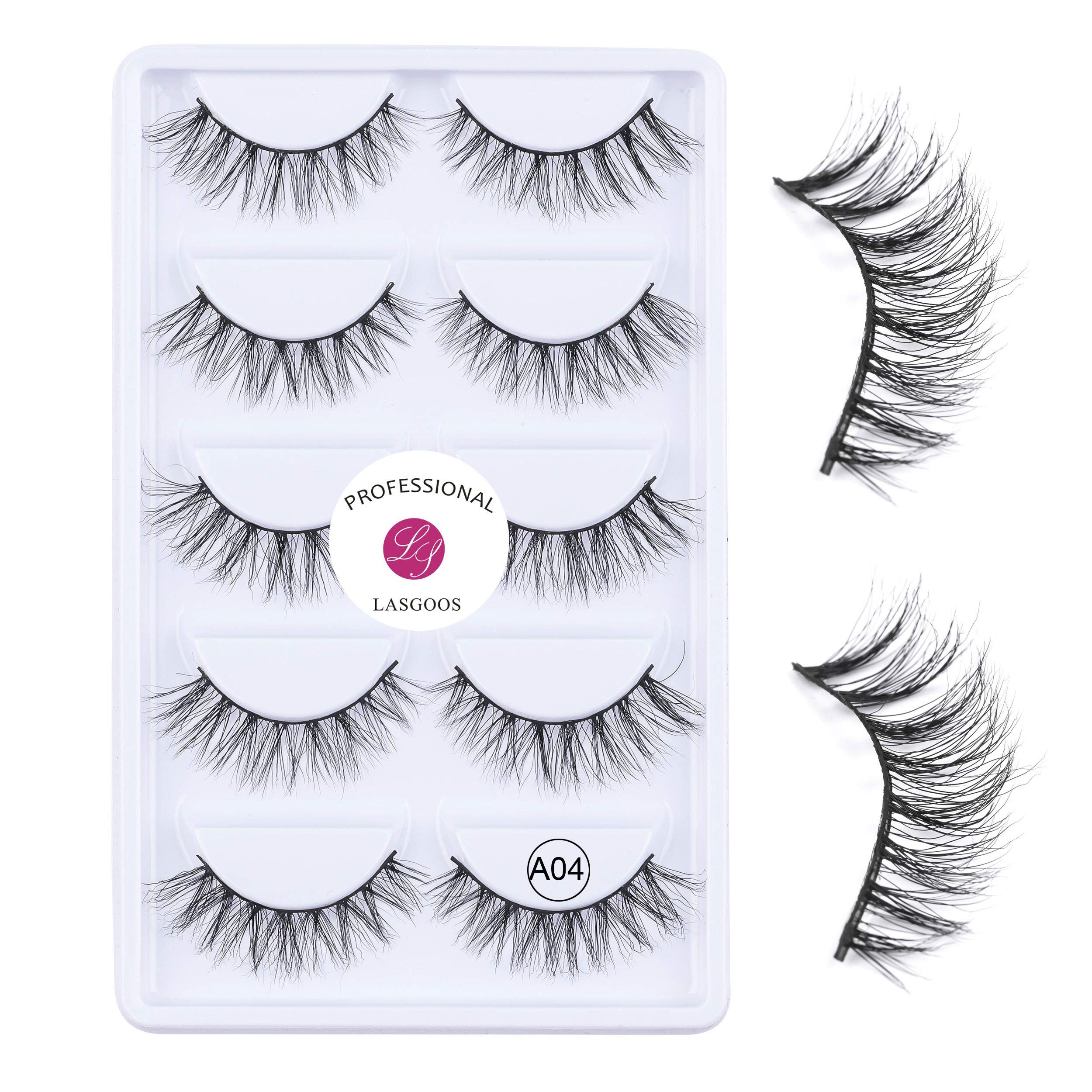 LASGOOS luxurious mink lashes A04 image1 for refined daily look and comfort