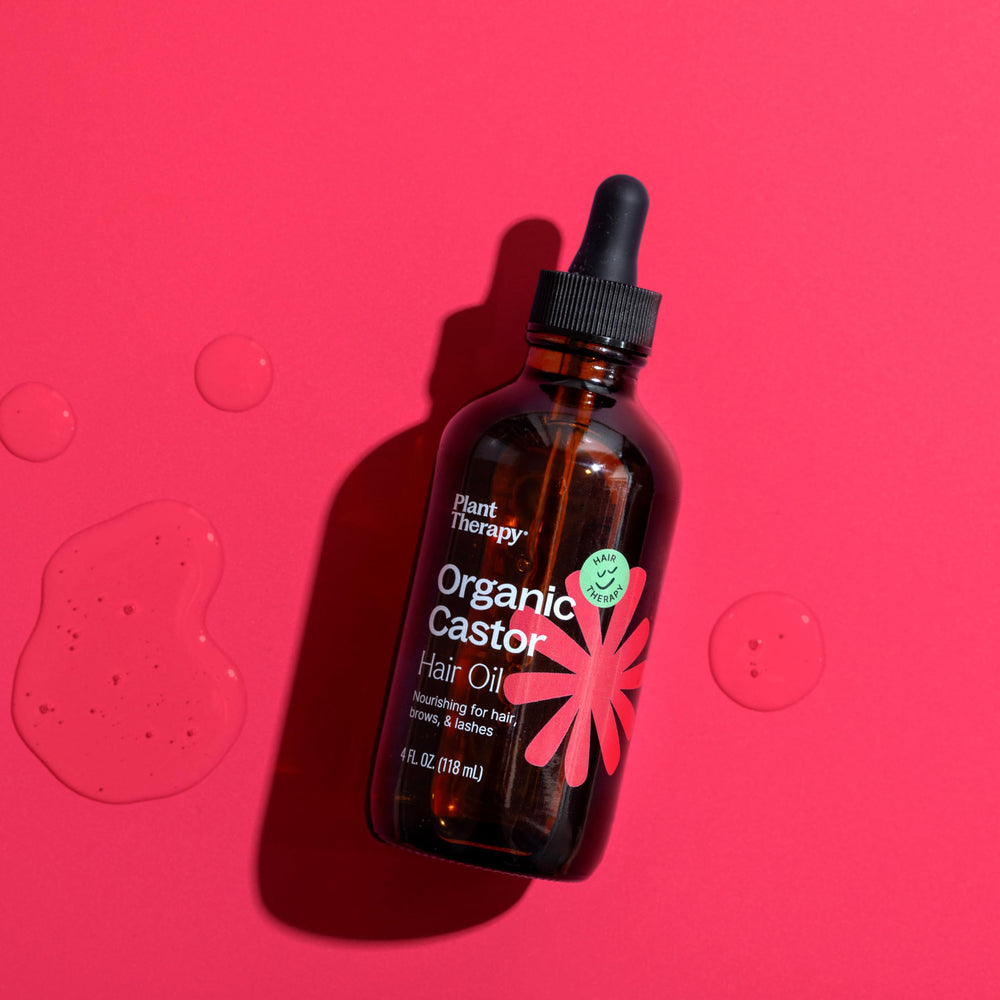 Lashes and brows nourished with castor oil
