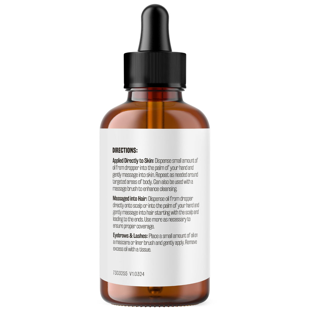 Castor oil used for lash and eyebrow thickness