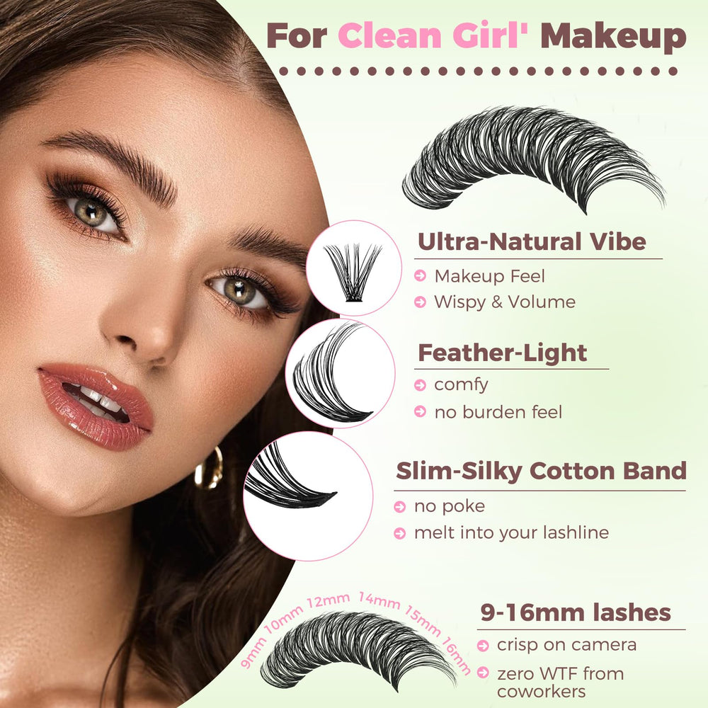 LASHSUN four-style clusters encourage creative eye makeup