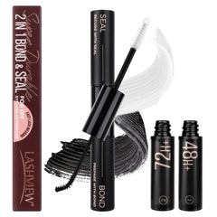 LASHVIEW Bond brush designed for precise application with a 30 degree spiral hold