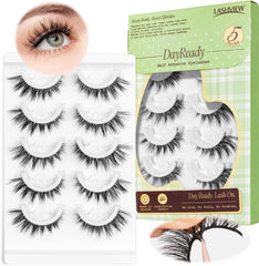 LASHVIEW natural-look press-on lashes for effortless daily wear with no glue needed