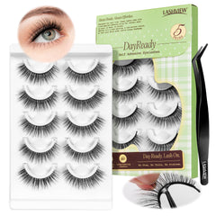 LASHVIEW self-adhesive eyelashes pack for quick, glue-free wear