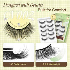 LASHVIEW wispy cat-eye lashes ideal for evening looks