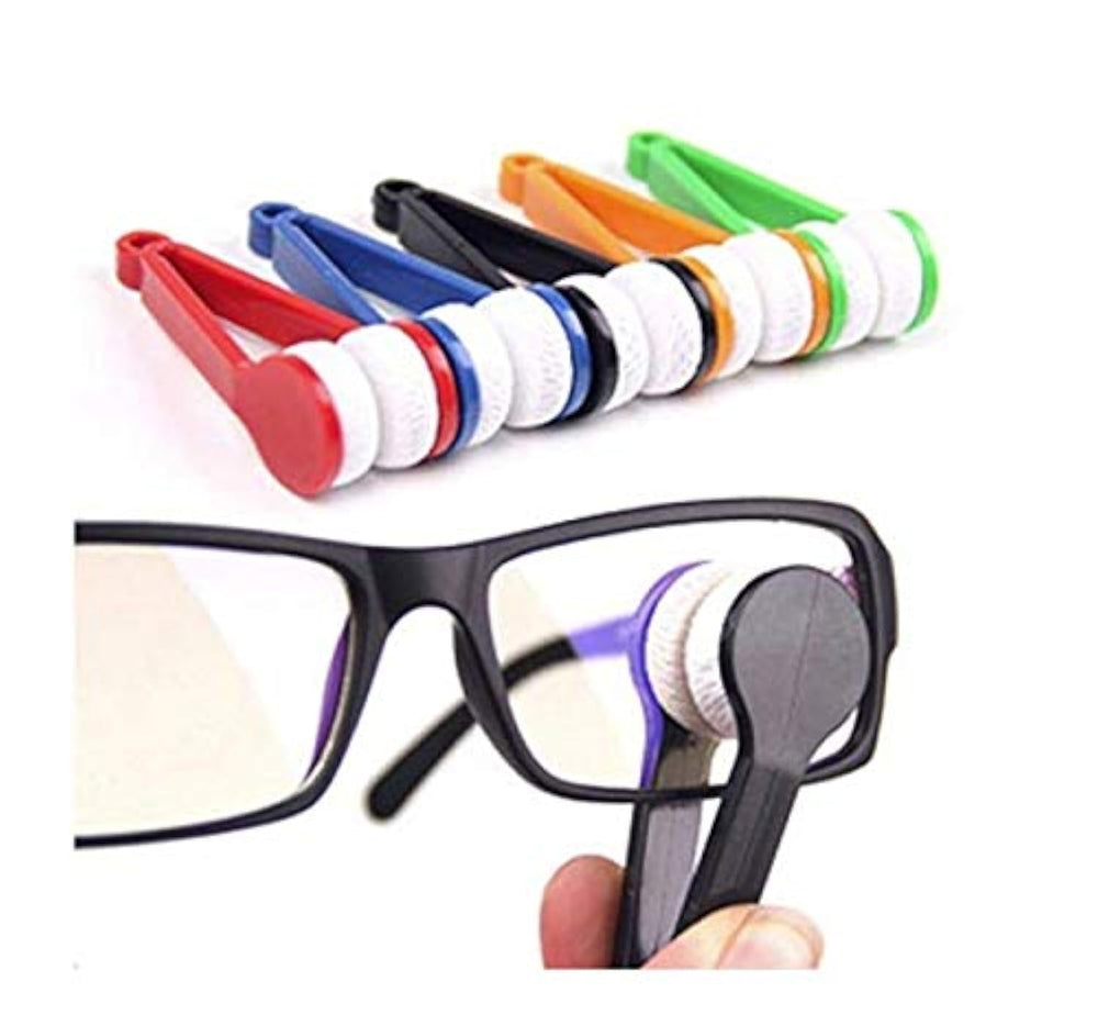 LASSUM 5 Pack Mini Eyeglasses Cleaner Clips - front view