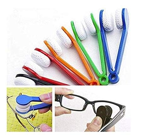 Set of 5 eyeglasses cleaner clips for on-the-go cleaning