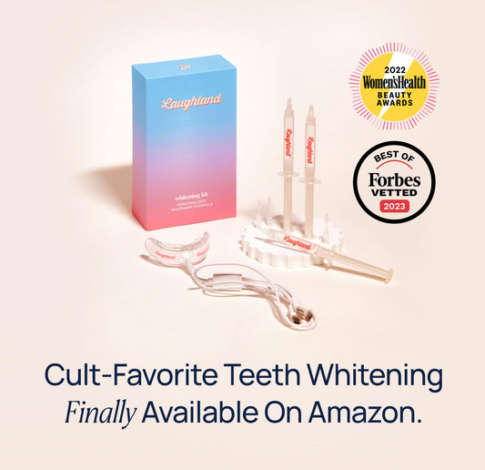 Phone-powered LED mouthpiece for Laughland whitening
