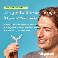 Compact, travel-ready whitening kit for home use