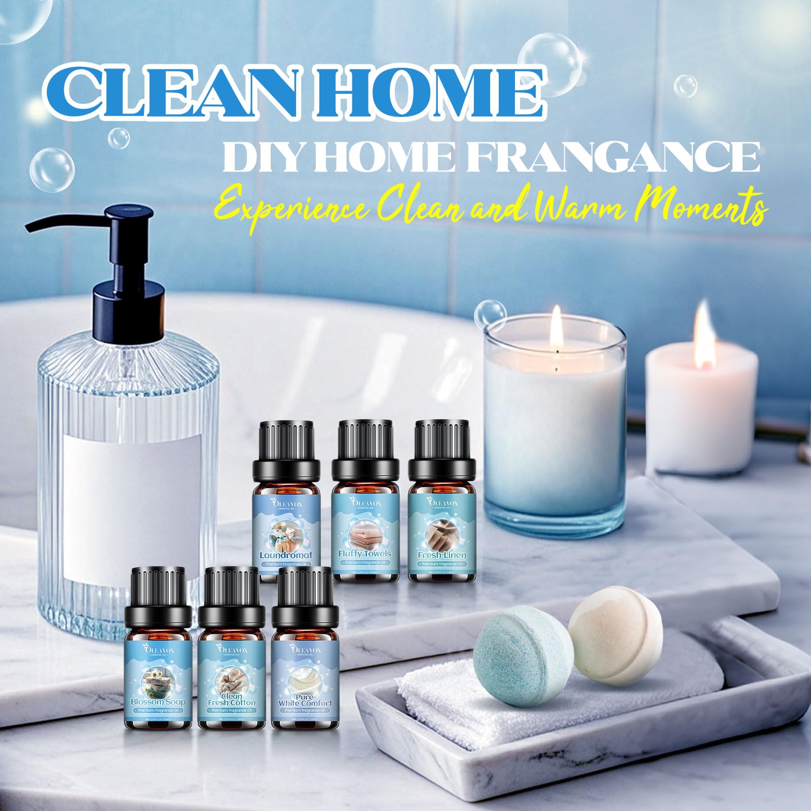 Laundromat fragrance oil for fresh laundry scent