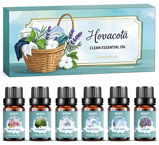 Packaging for Laundry Essential Oils Set in gift box.