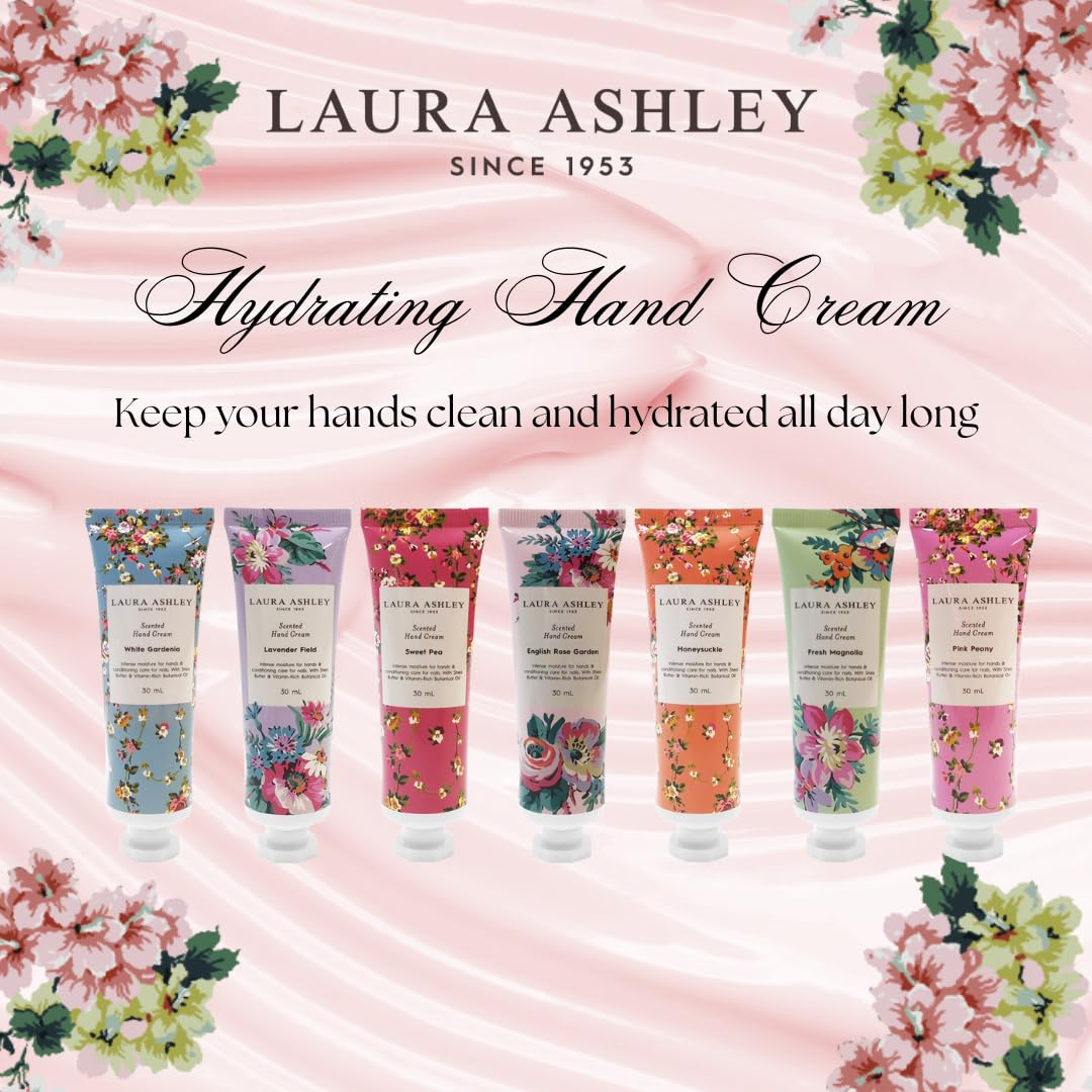 Laura Ashley White Gardenia 30ml tube for luxurious, fragrant hands