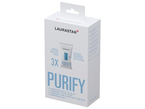 Close-up of Laurastar anti-scale granules in packaging