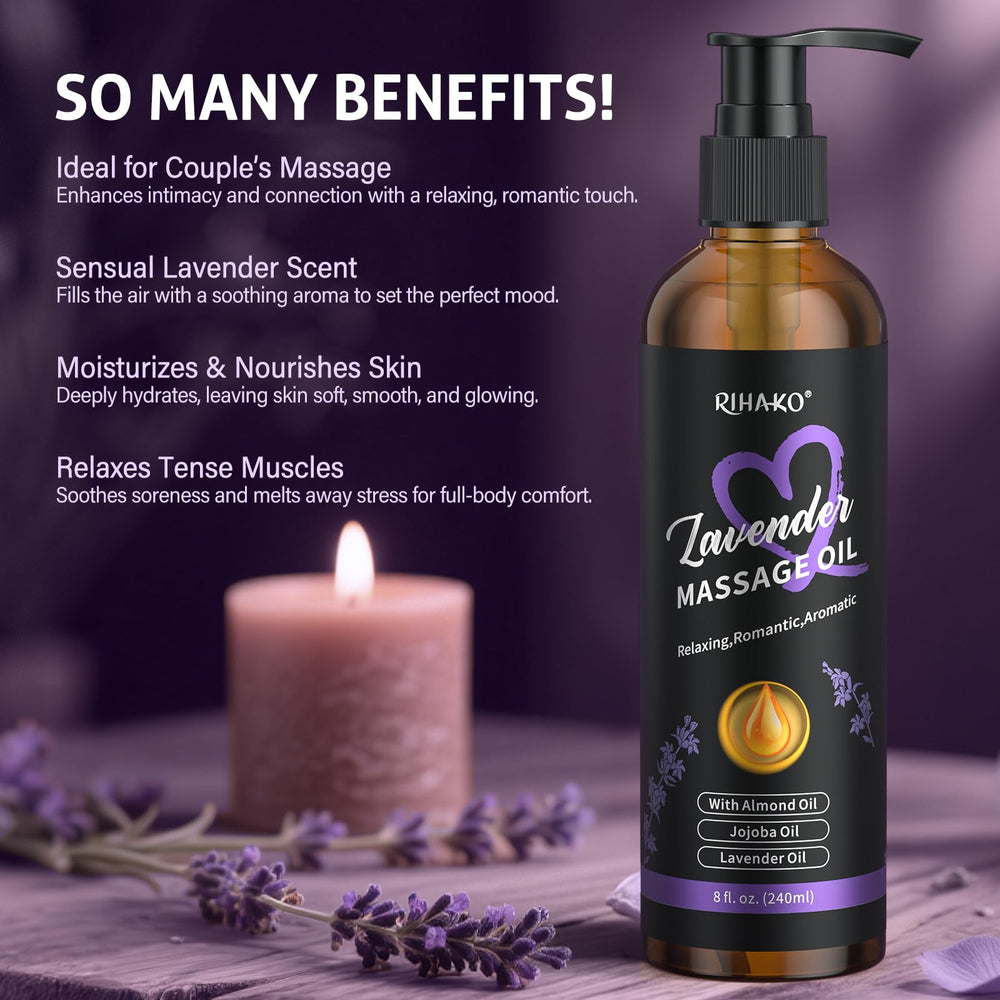Close-up of lavender aroma in a bottle