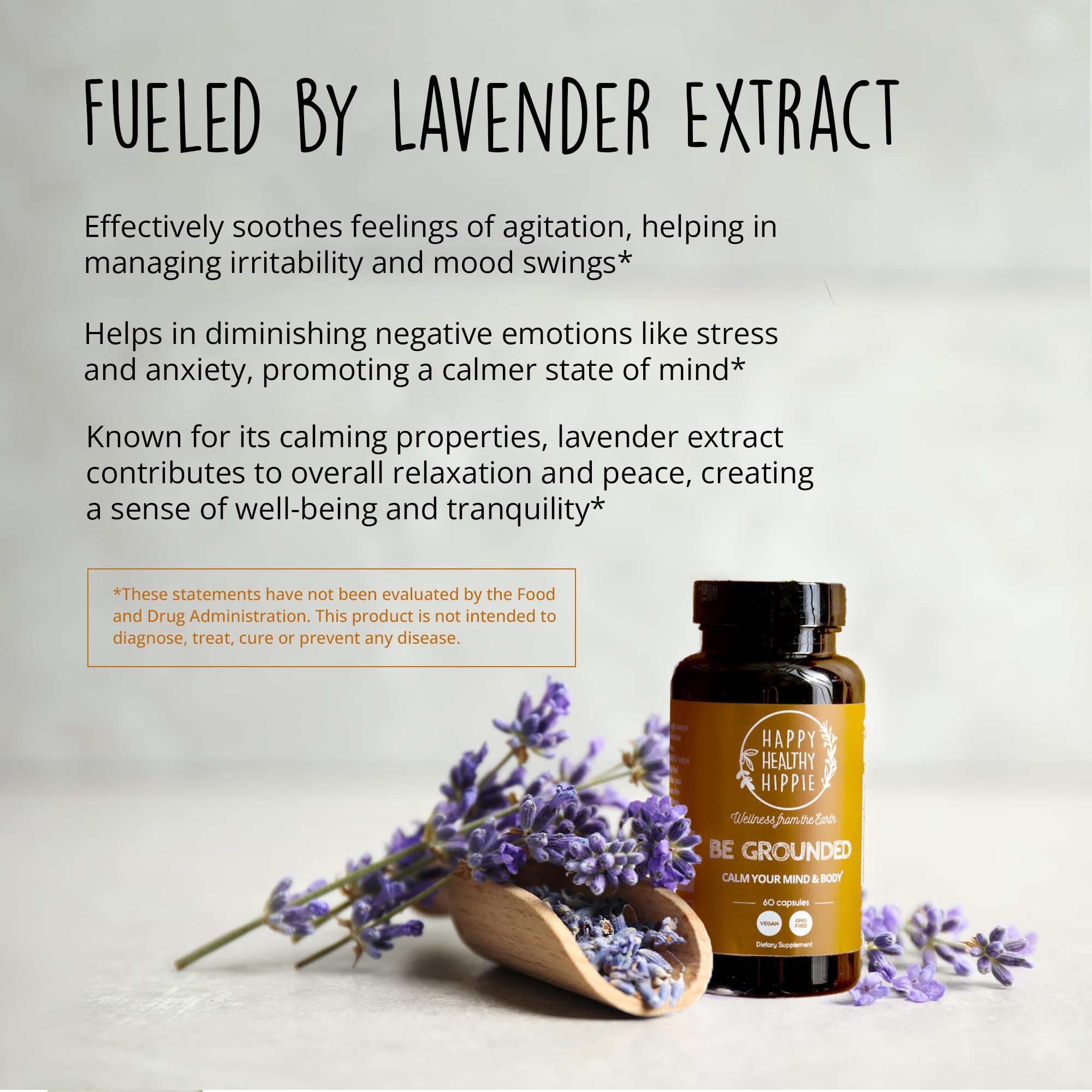 Lavender and calming herbs illustration