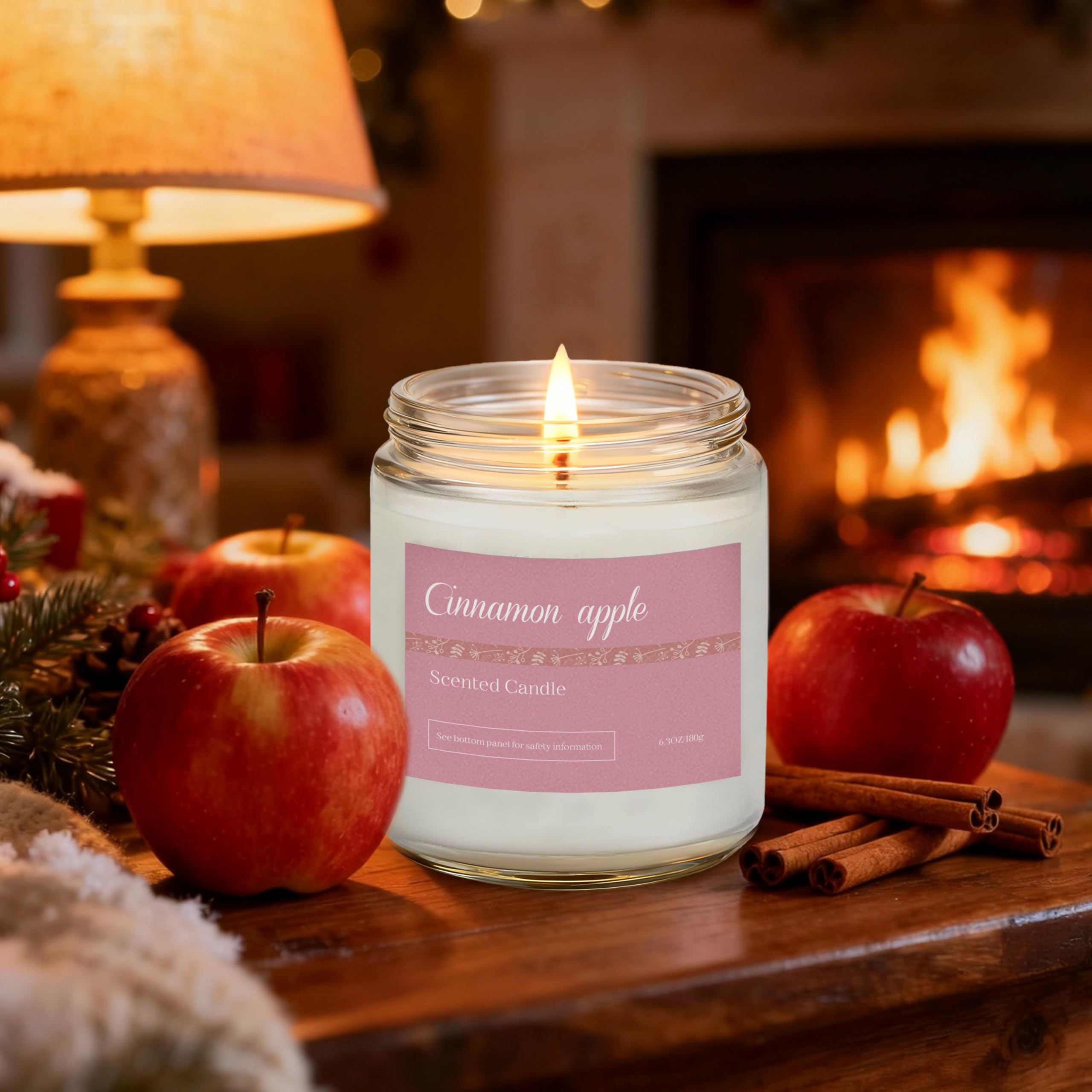 Lavender scented soy candle