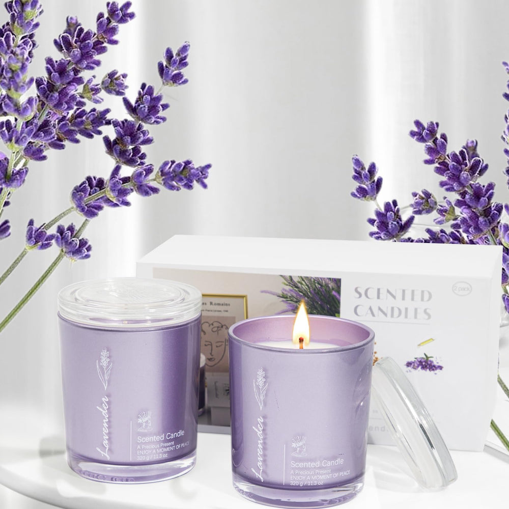 Close-up of lavender fragrance notes and herbal accents