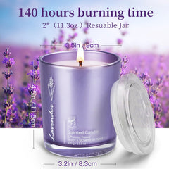 Gift-ready packaging for lavender candle set