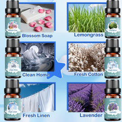 Lavender essential oil bottle with label.