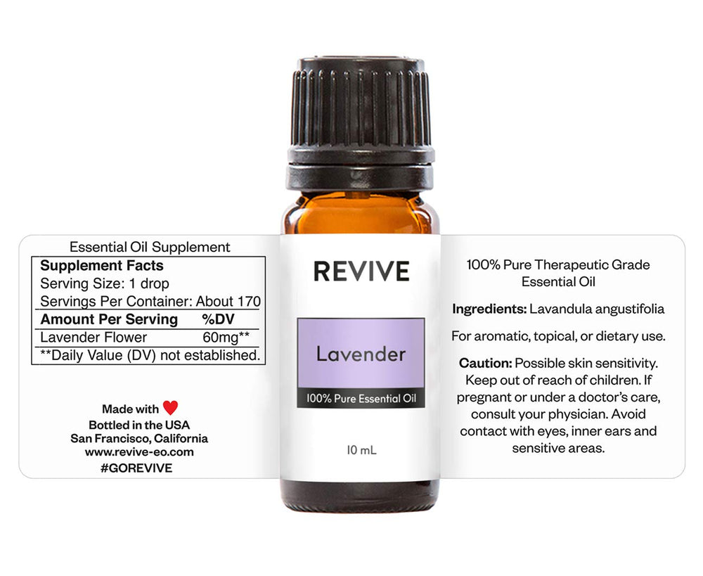 Close-up of lavender essential oil bottle on a natural background