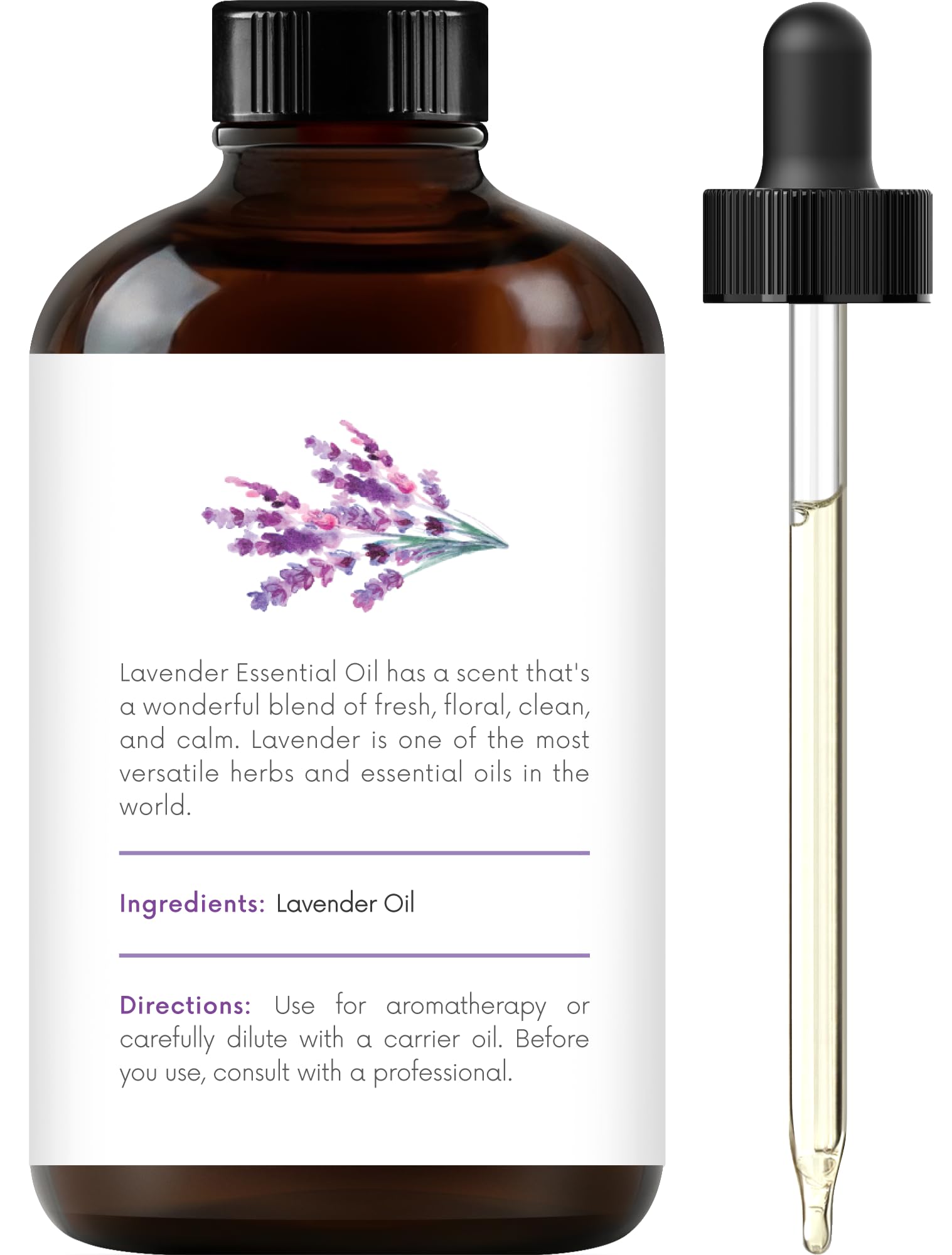 Lavender essential oil for diffuser and aromatherapy
