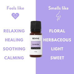 Lavender essential oil being used in a diffuser