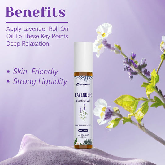 Close-up of Lavender Oil Roll-On label