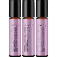 Roll-on bottle with lavender flowers and soft focus