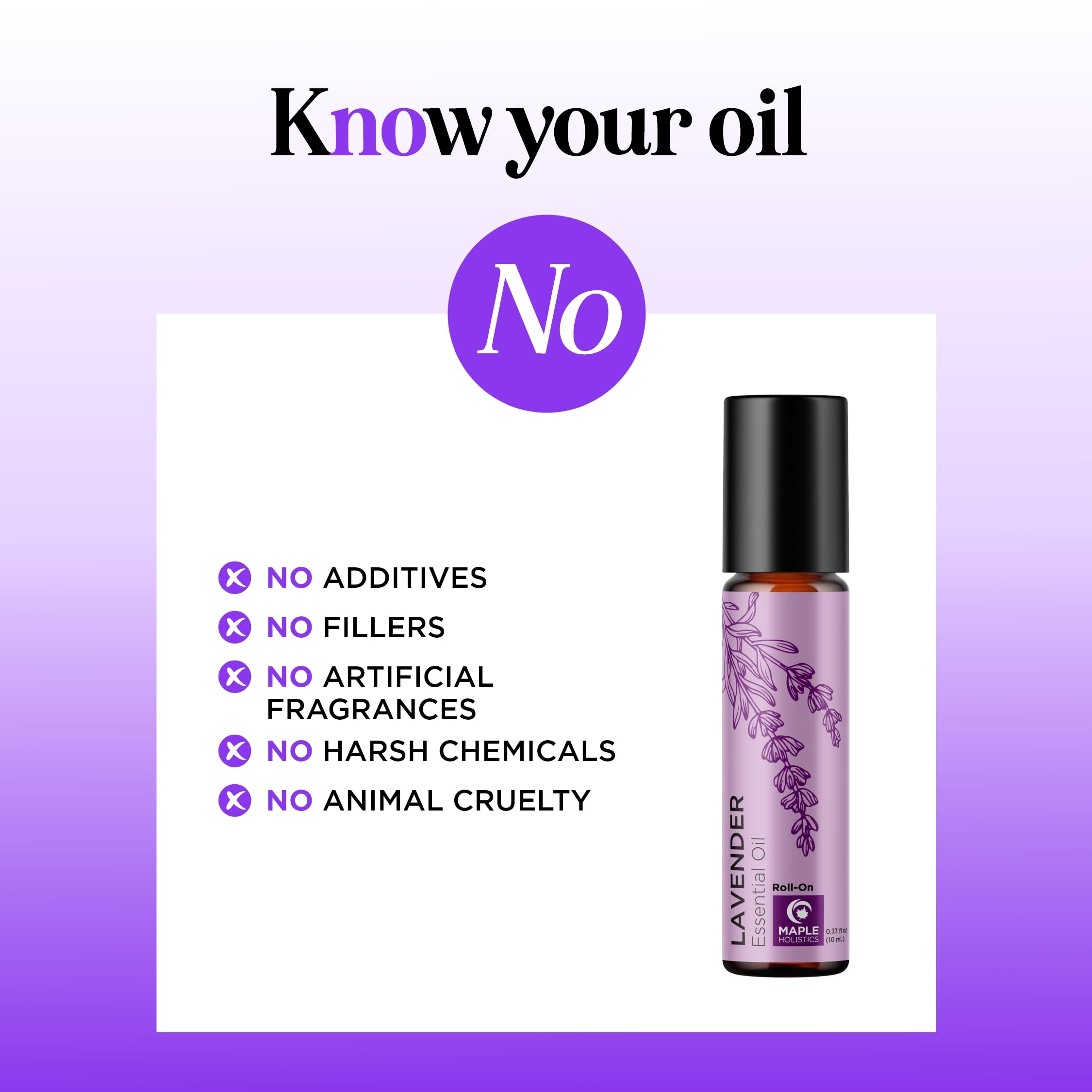 Aromatherapy lavender roll-on in use