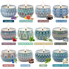 Lavender and grapefruit scented candle jars