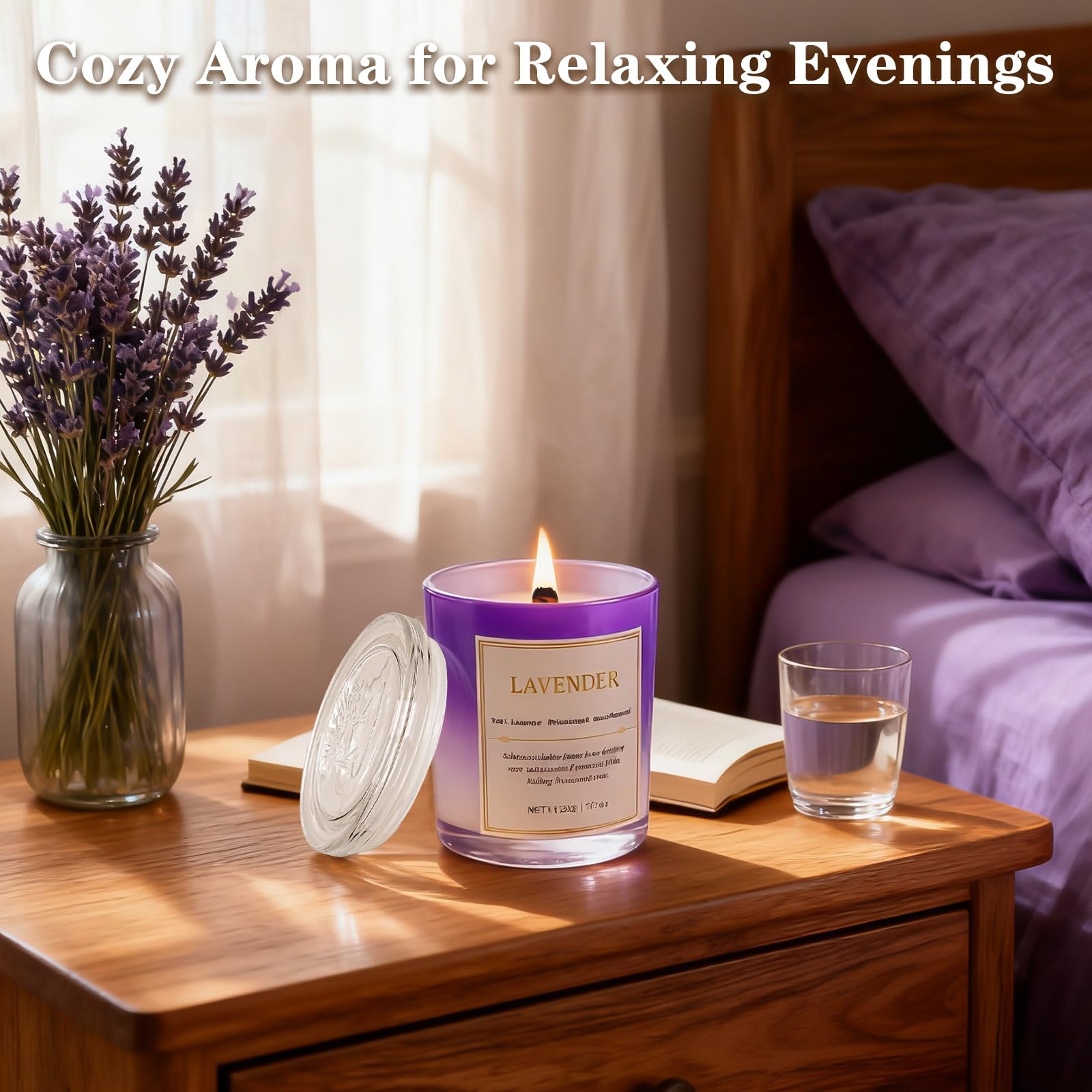 Elegantly packaged lavender gift boxes for holidays