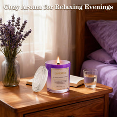 Elegantly packaged lavender gift boxes for holidays
