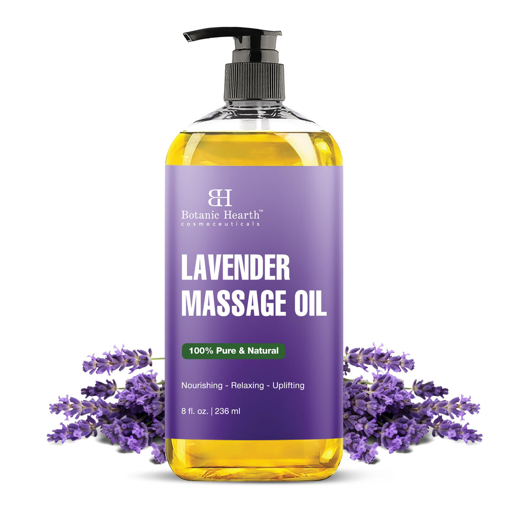 Botanic Hearth Lavender Massage Oil bottle 8 oz