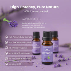 Direct-application lavender essential oil on skin