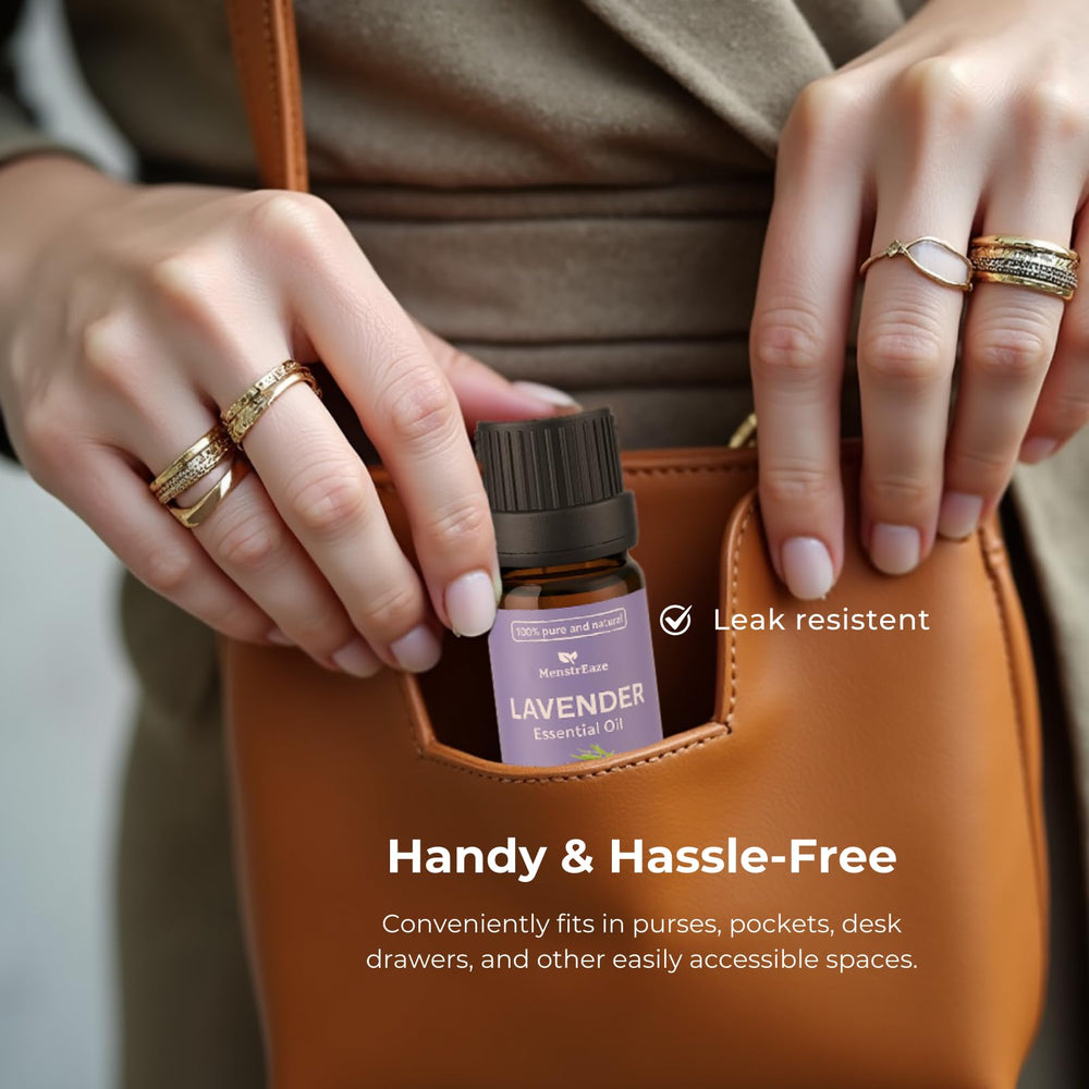 Packaging of lavender essential oil 10ml