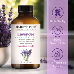 Lavender oil suitable for aromatherapy sessions.