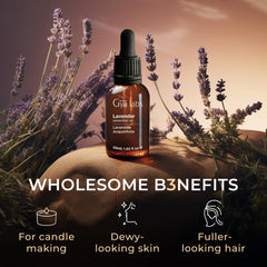 Lavender oil blending with eucalyptus and orange