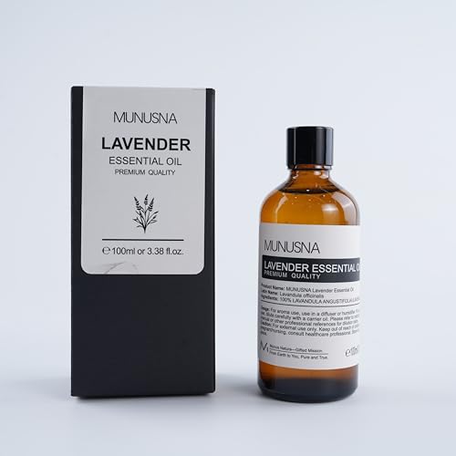Lavender oil bottle with dropper