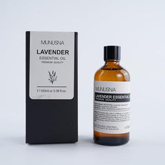 Lavender oil bottle with dropper