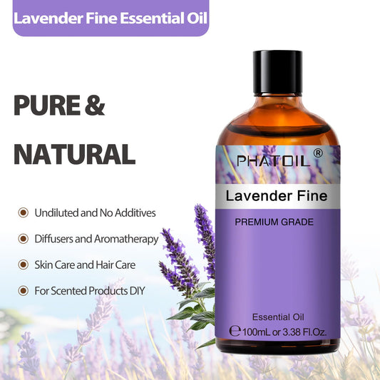 Lavender essential oil in diffuser for aromatherapy