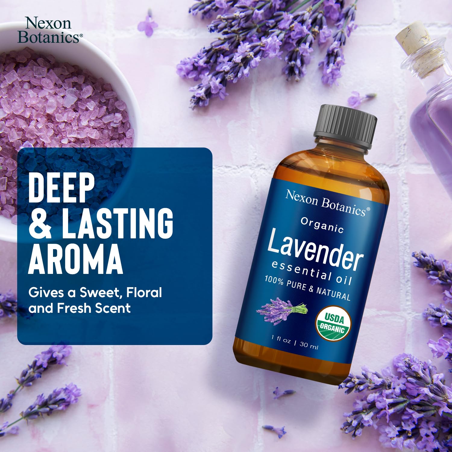 Lavender essential oil used for DIY candles and soaps
