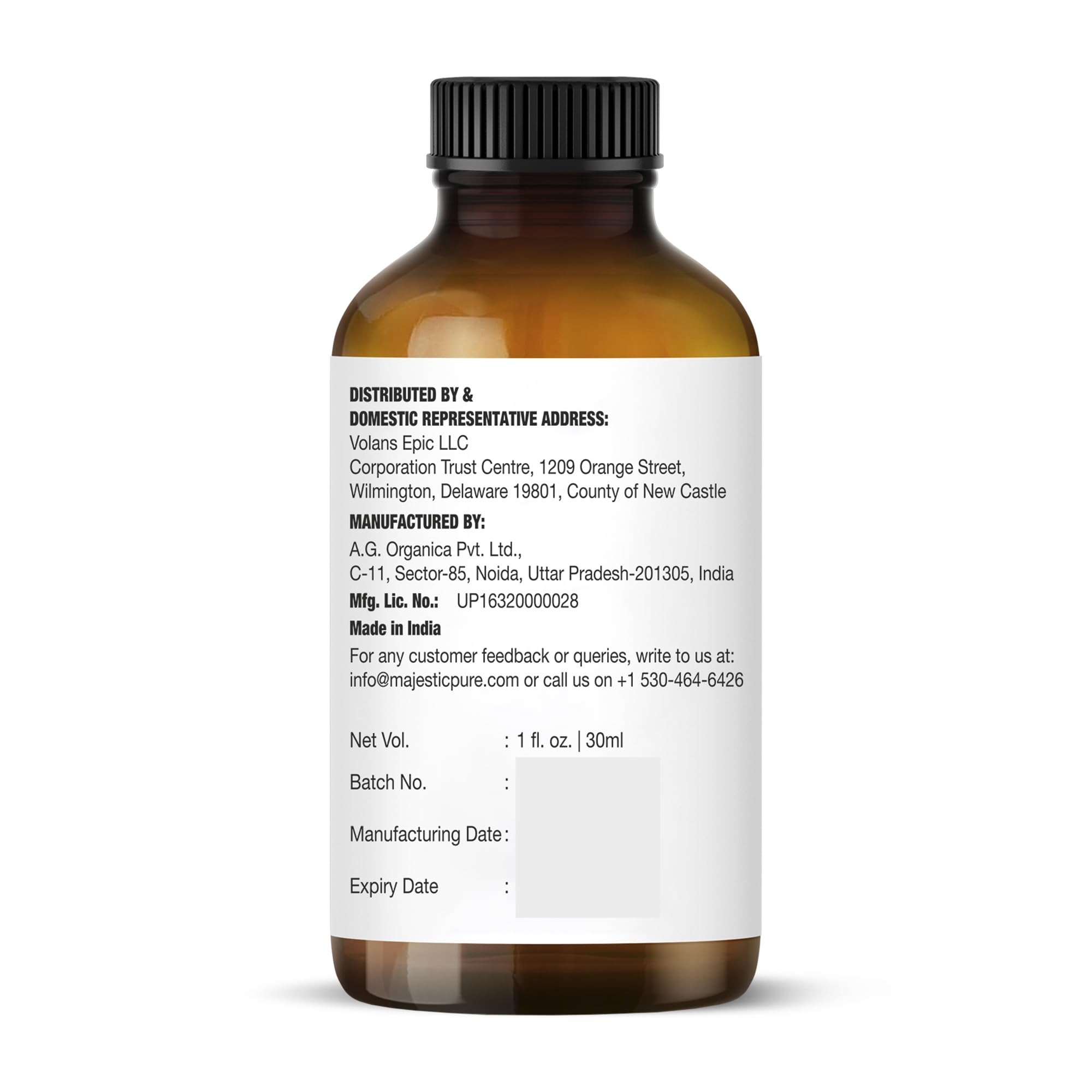 Lab-tested lavender oil certificate