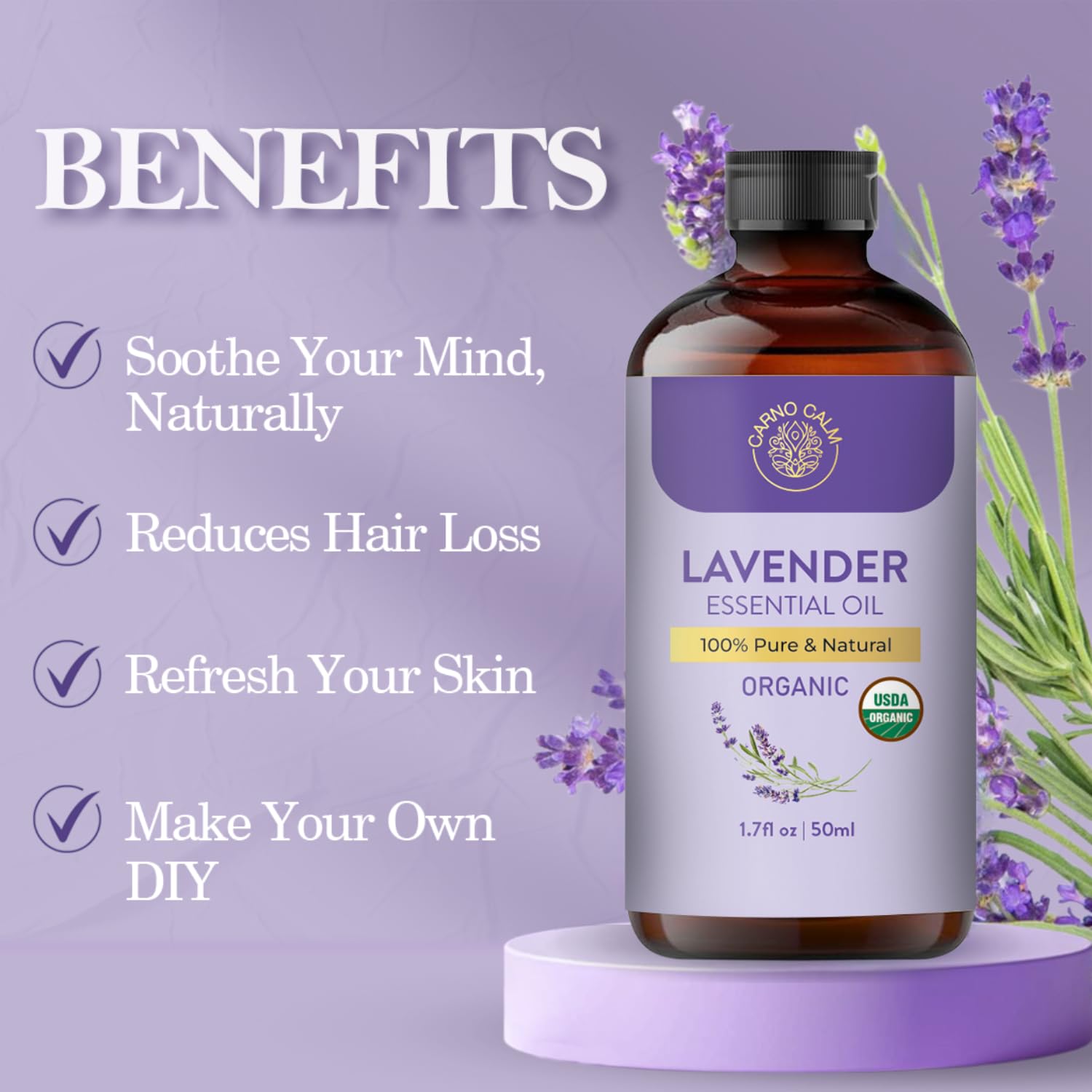 Lavender oil applied to skincare routine for DIY projects