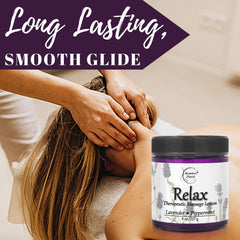 Relax essential oil blend with lavender and peppermint for a relaxing massage