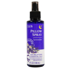 Close-up of lavender pillow spray bottles
