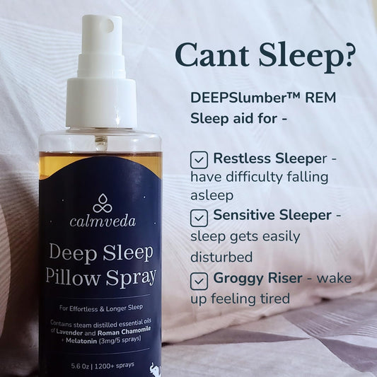 Close-up of label highlighting melatonin 3 mg and lavender