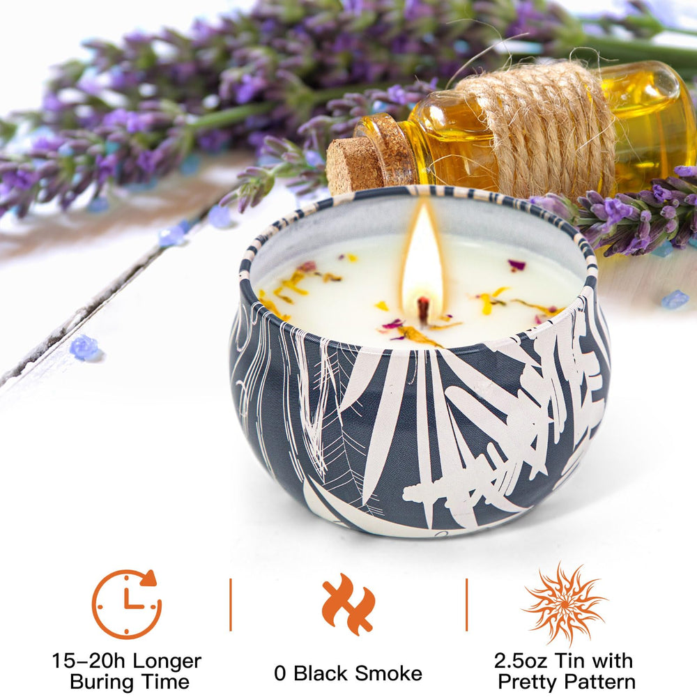 Assorted floral scents including lavender, rose, and jasmine