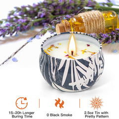 Assorted floral scents including lavender, rose, and jasmine