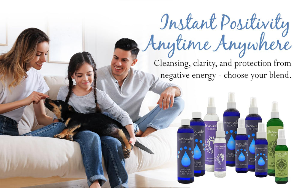 Pillow spray and mindfulness mist in bedroom