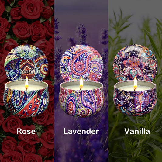 Close-up of lavender scented candle