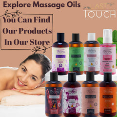 Romantic date night setup with lavender massage oil